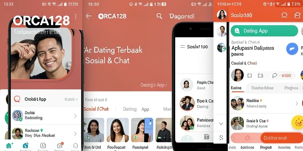 Tampilan antarmuka ORCA128 yang menarik dan fungsional untuk kencan online.