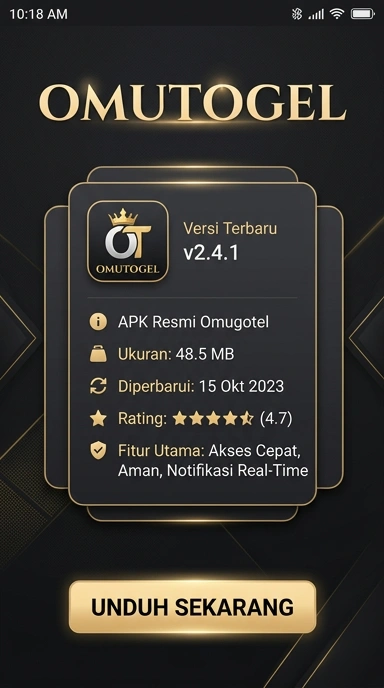 Tampilan halaman APK omutogel